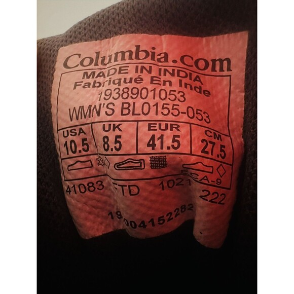 COLUMBIA Trailstorm Mid Waterproof Graphite Green Outdoor Shoe Women's 10.5 NEW - Picture 7 of 10